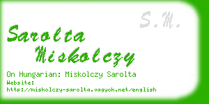 sarolta miskolczy business card